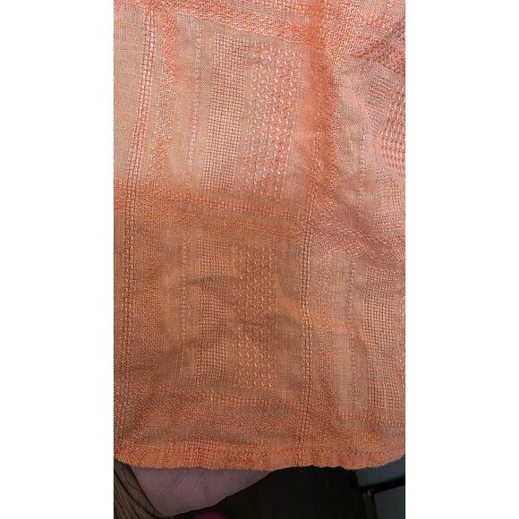Tommy Bahama Men's Orange Short Sleeve Button-Up Shirt 100% Linen Size 3XL - Picture 4 of 8